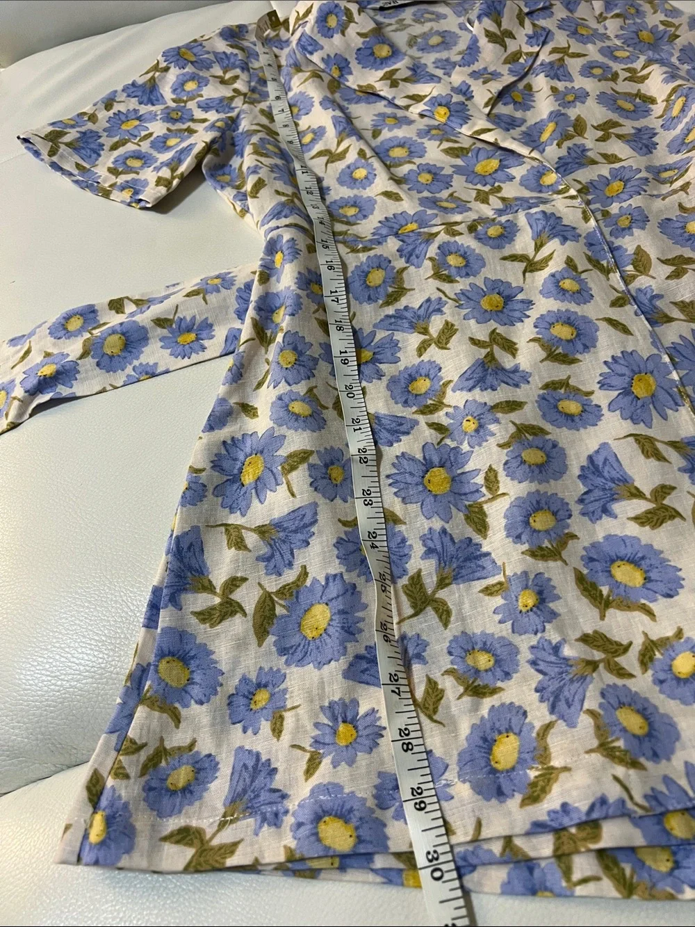 Zara Linen Romper Sz M